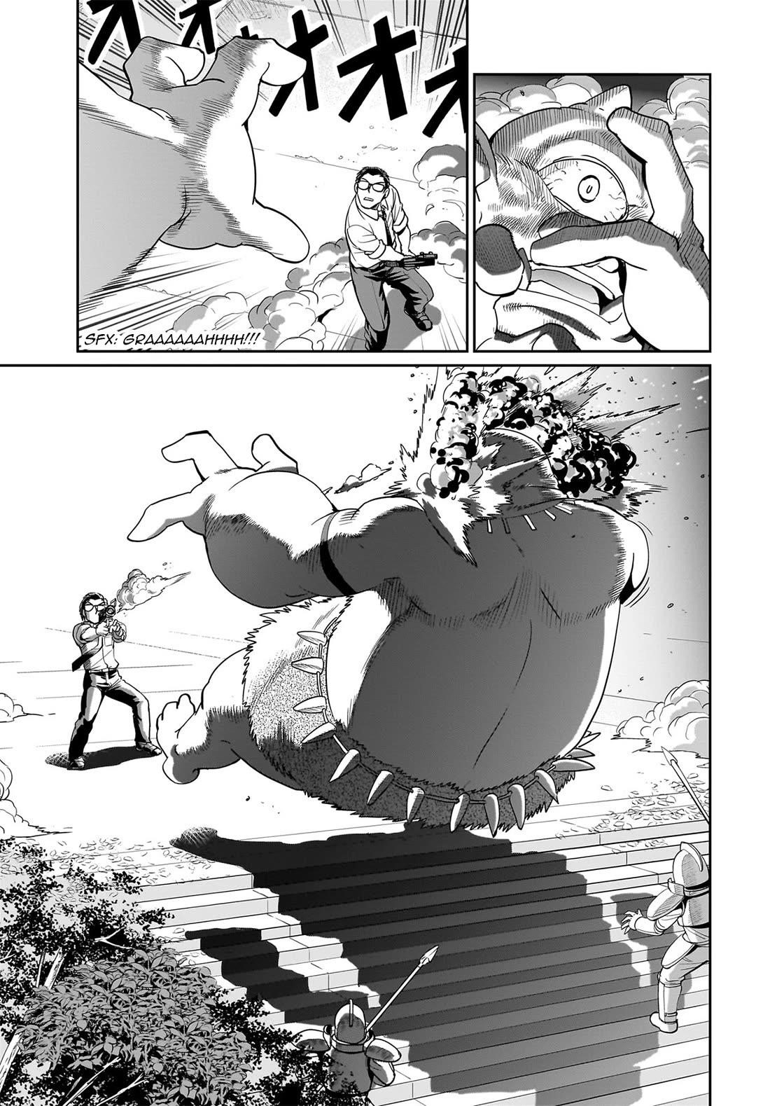 The gunner’s life of a middle-aged man summoned to another world and armed with a rifle: an airsoft addicted salaryman returns to the alternative world after work Chapter 23 - Page 18