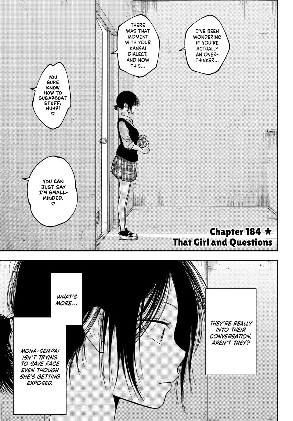 My Cuteness Isn’t Understood By Kuroiwa Medaka Chapter 184 - Page 1