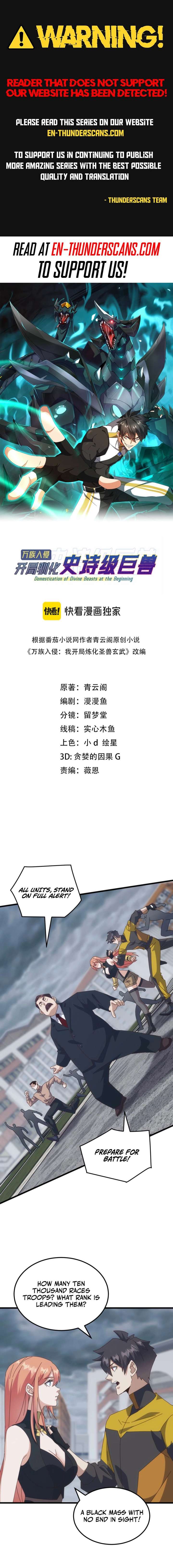 Domestication of Divine Beasts at the Beginning Chapter 60 - Page 1