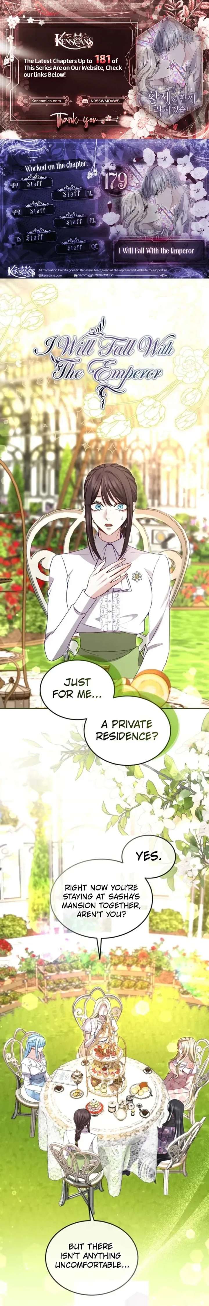 ‏I Will Fall With The Emperor Chapter 179 - Page 1