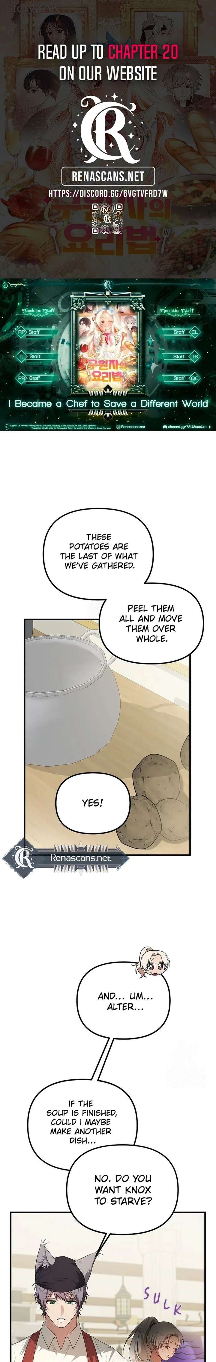 I Became a Chef to Save a Different World Chapter 13 - Page 1