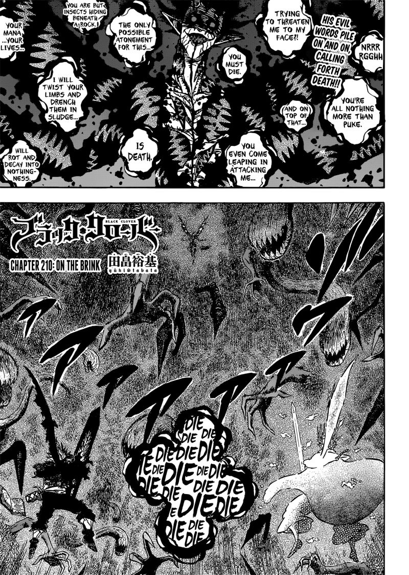 Black Clover Chapter 210 - Page 1