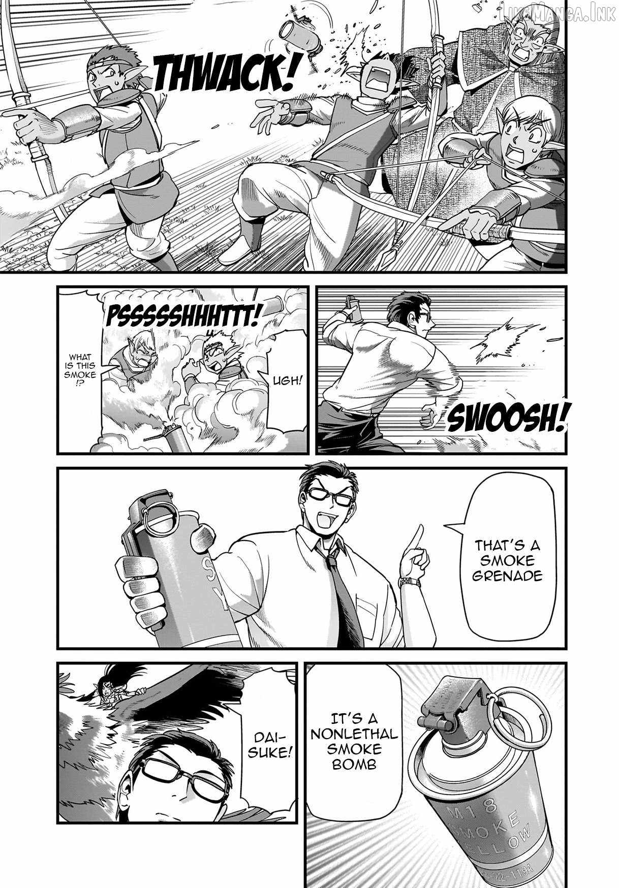 The gunner’s life of a middle-aged man summoned to another world and armed with a rifle: an airsoft addicted salaryman returns to the alternative world after work Chapter 80 - Page 21